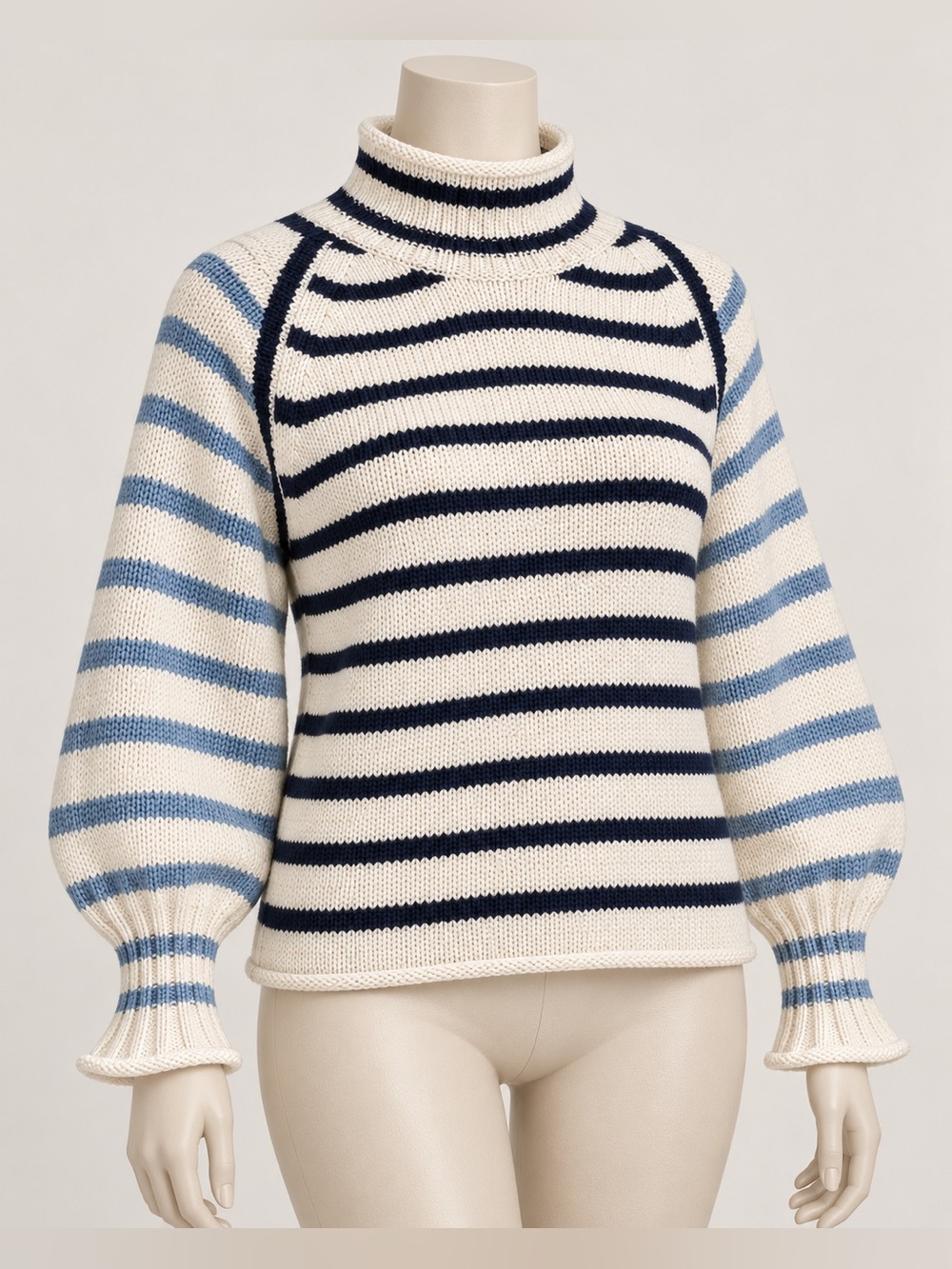 NWT J.Crew 2025 Rollneck Striped Cotton Sweater XXS CV158